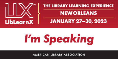 ALA Web Badge Graphic: I'm Speaking!